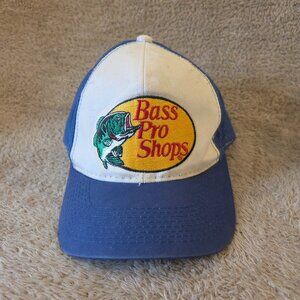 Bass Pro Shops Trucker Hat, Blue/White Snapback